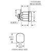 INDUSTRILÅS LF 1332 KD/MK (90° VRIDNING) ZN.FKR (#) (LF3003) SELVVALG