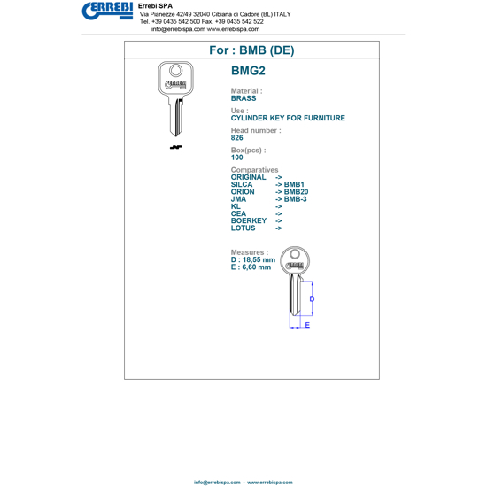 EMNE E.BMG2/S.BMB1/O.BMB20/H.BMB1 FN (O1955)