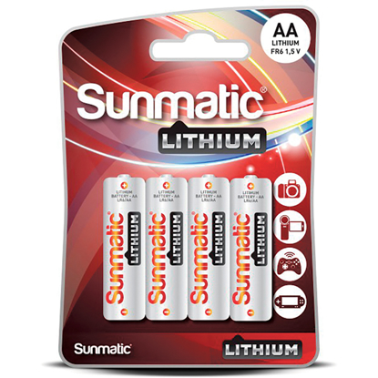 Bilde av BATTERI GP LITHIUM AA/LR6/15LF-2, 1,5V 4-PK SV (70LIAALR6)