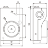 DØRHOLDEMAGNET 13050 50KG M/UTL.KNAPP IP40 24VDC-45mA M/ANKER SORT (M2100)