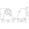 DØRHOLDEMAGNET 1369 FOR GULVMONTERING SORT (M2104)