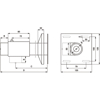 DØRHOLDEMAGNET 1370-15CM BRAKETT F/VEGG/TAK MONT. SORT. 50KG (M2105)