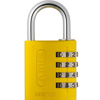 KODEHENGELÅS 145/40 4 KODEHJUL ABUS ALU.GUL SV (AM0495)