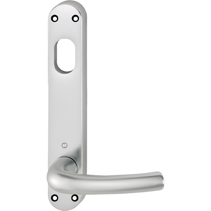 Bilde av BALKONGDØRVRIDER 1710RH/3900NS CC105 SYLINDER INNV. HOPPE ALU.SORT 9714M