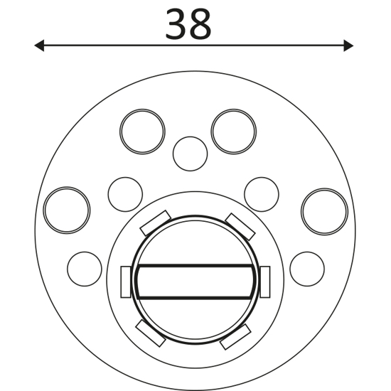 SYLINDERFORLENGER 2296-10MM RUNDSYLINDER ZN.GULKR 