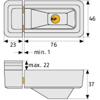 VINDUSLÅS 3010 IP ABUS HVIT (AM0086)