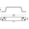 HÅNDTAK 4203-18 HERMETA ALU.SORT, 150MM