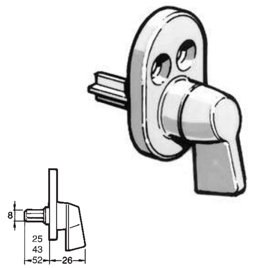 KNAPPVRIDER FIX 4428-17MM INNVENDIG ZN.FKR (/*) (FX101)