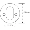 SYLINDERSKILT 520K DT 36-70MM AISI 316 RST.POLERT