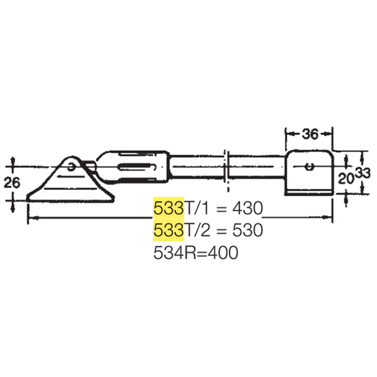 DØRBREMS 533/2T FIX (FX221)