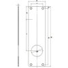 LANGSKILT 550K 1X40,5MM HULL RST.304 POLERT