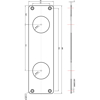 LANGSKILT 550M 2X40,5MM HULL RST.M