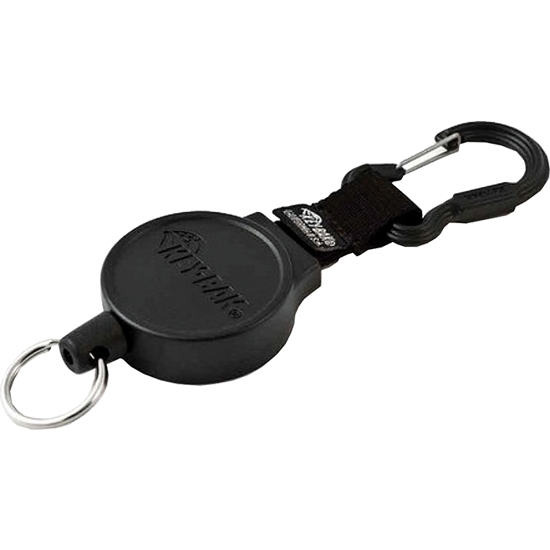 KEY-BAK 6C M/RING OG KARABINKROK NYLONTRÅD 900 SORT (KB1010)