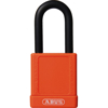 HENGELÅS SAFETY 74/40 ISOL. KASSE+BØYLE, M/1 NKL. ABUS ORANGE