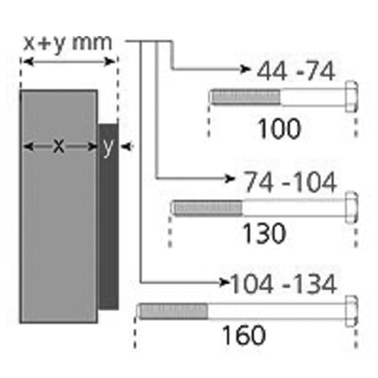 BOLT FOR 808 BÅTLÅS ABUS (/*)