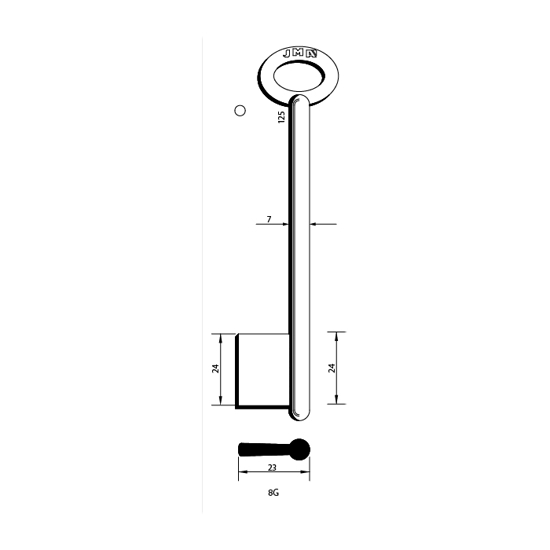 EMNE JMA 8G TILHOLDER/E.50J8G (O8351)