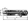 BOLTESKÅTE 923A-100MM BOLT Ø10,7MM ST.GALV (/*) (S2671)