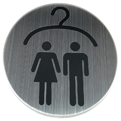 Bilde av PIKTOGRAM 9800 GARDEROBE ø76 SV RST.M SELVVALG