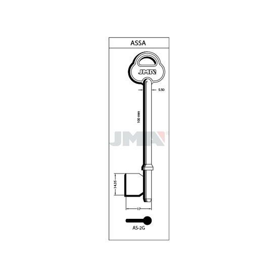 EMNE JMA AS2G/E.69AA2/S.2AS15 (ASSA 90000/100) FN (N2691)