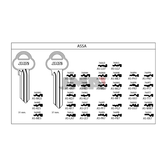 EMNE JMA ASPN7/E.AA86R/S.ASS104R/K.AS37PN/O.A37PN (O1066)