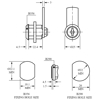 INDUSTRILÅS LF B356 KD/MK "+" 45A, VENSTRE (90° VRIDNING) ZN.FKR