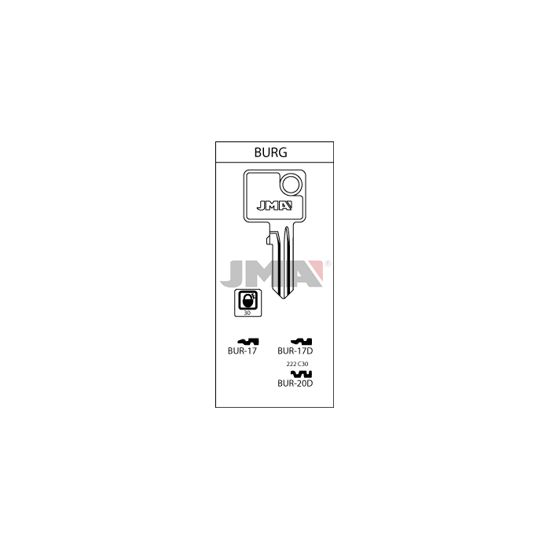 EMNE JMA BUR17D/O.BRG32/S.BUR22 (O1708)