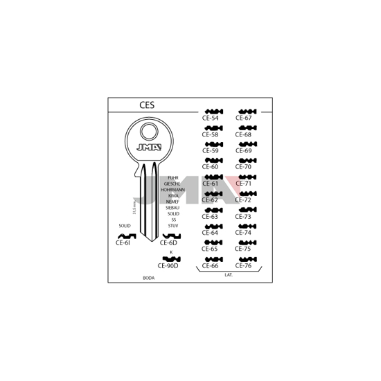 EMNE JMA CE6I/O.CE15L/S.CE1R/H.LR62US (O1396)