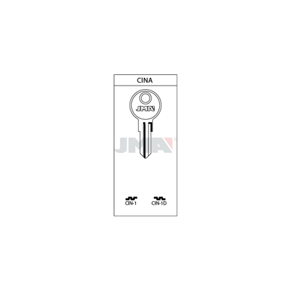 Bilde av EMNE JMA CIN1/E.CN10/S.RC5 - NAUTA NØKKELSKAP (N4700-N4703) (O9608)