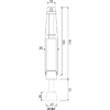 DØRHOLDER 246  PEDAL STOR, GULL LAKKERT 