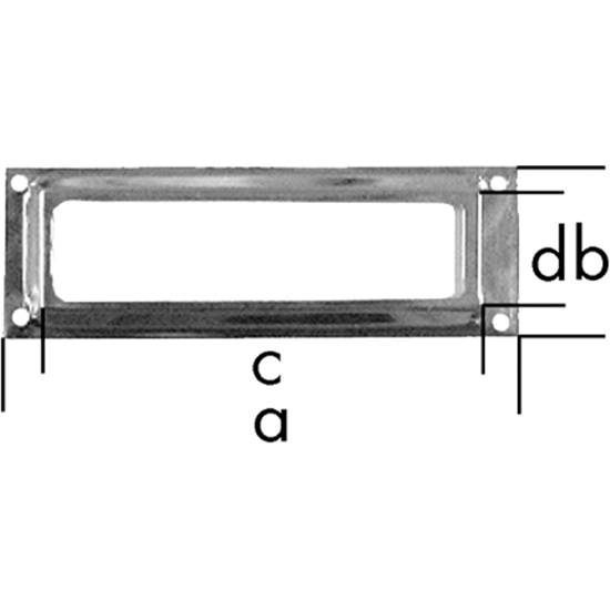 ETIKETTHOLDER 90X45 FN (/*) (E003)