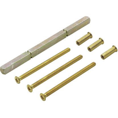 Bilde av VRIDERPINNE 135MM M/3 SKR. M5X80 OG HYLSER ALU.HVIT 9010(#) (HO1540)