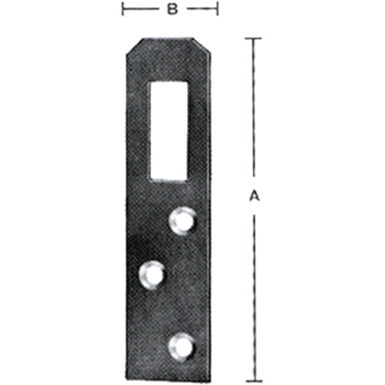 HENGEJERN 60x13x2,5MM ST.GALV (/*) (H201)