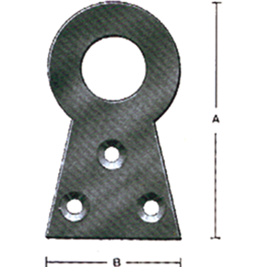 HENGEJERN 39x20x2,5MM ST.GALV (H204)