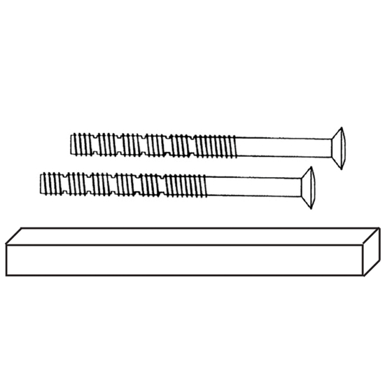 VRIDERPINNE 8x140/M6X80MM À 4 STK (DELTA COLL+SEAL) F9714M SORT (#)