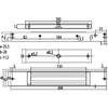 MAGNETLÅS M/RELE & LED UTENPÅL MONTL 12/24V-DC IGEM2H SØLV (/*) (M1006)