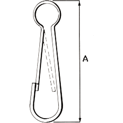 Bilde av SIMPLEXKROK 30MM U/SVIVEL, DIN 5287 ST.FN (/*) (K481)