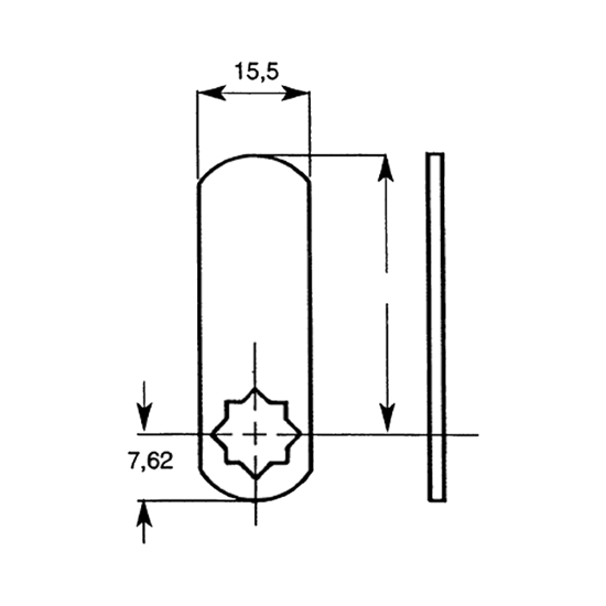 ARM LF RETT, L=20MM, *8 ST.GALV (LF1200)