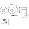 PLASTADAPTER MC200-S11  INNF, Ø46X30/B25, FOR MC240, 246, 247, 250, 255, 270, 272, 275.