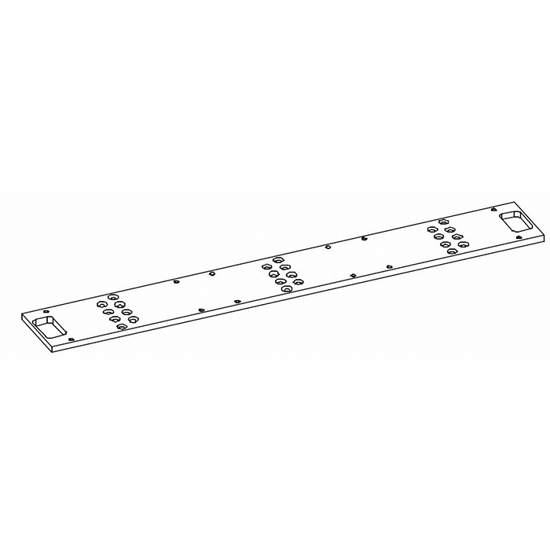 MONTERINGSPLATE FD20 ALU.SØLV FOR TRE OG STÅLDØR/KARM