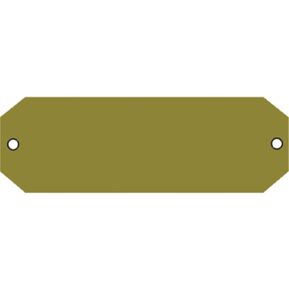 Bilde av GRAVERINGSSKILT 40x115 MM M/2 HULL ALU.F1 SØLV (O5301)