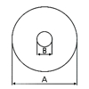 BØRSTE NYLON ø75x13 PR111 VIENNA/ALASKA NØKKELFILEMASKIN (O9535)