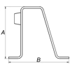 DØRSTOPPER PN 4495 95MM M/GUMMI TOPP/SIDE ST.VARMG (D213)