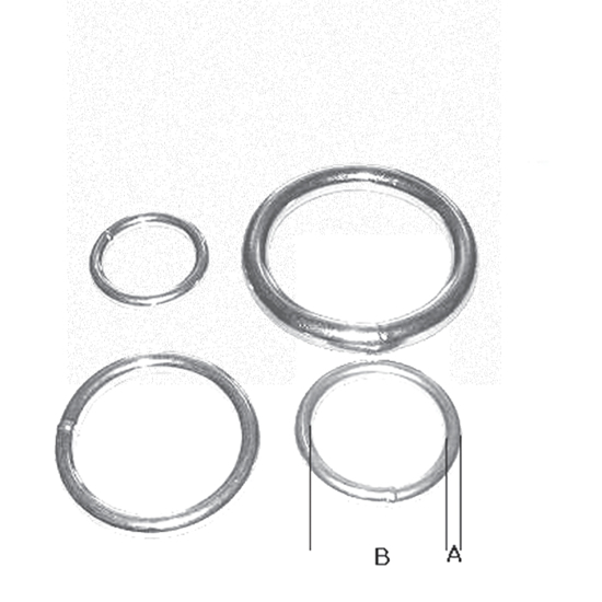 RING ART. 112, SVEISET 4,5x25MM ST.GALV (/*) (R004)