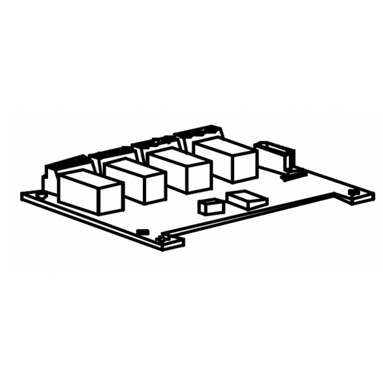 RELÈKORT M/4 RELE PCB KOMPLETT FOR FD20 DØRAUTOMATIKK