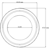 SKYVEDØRSKÅL 6681 RUND Ø40MM ST.FORMS (/*) (S230)