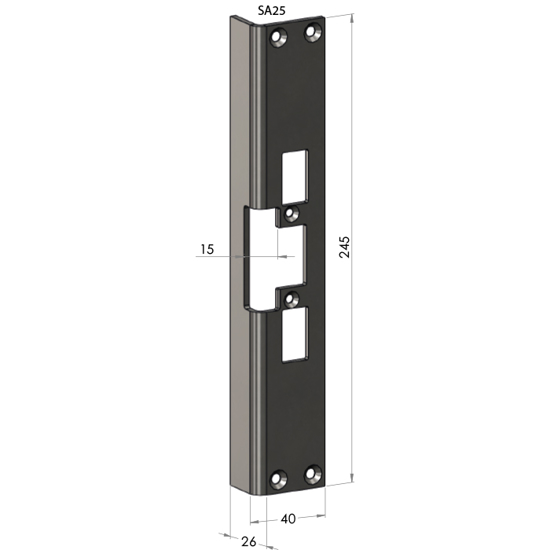 STOLPE SA-25 VINKEL (4038 / 725) F/EL.SL.STK ES17, ES19, ML57, ML59 SAFETRON RST. (E50100)