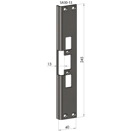 STOLPE SA-30-13 VINKEL (4002-13 / 730-13)  F/EL.SL.STK ES17,ES19,  ML57, ML59 SAFETRON RST. (E50101)