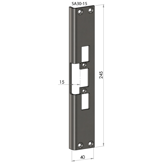 STOLPE SA-30-15 VINKEL (4002-15/730-15/930) F/EL.SL.STK ES17, ES19, ML57, ML59 SAFETR.RST. (E50102)