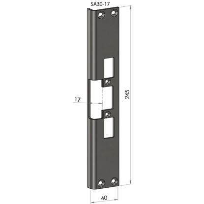 Bilde av STOLPE SA-30-17 VINKEL (4002-17 / 730E) F/EL.SL.STK ES17, ES19, ML57, ML59 SAFETRON RST. (E50103)