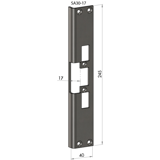 STOLPE SA-30-17 VINKEL (4002-17 / 730E) F/EL.SL.STK ES17, ES19, ML57, ML59 SAFETRON RST. (E50103)